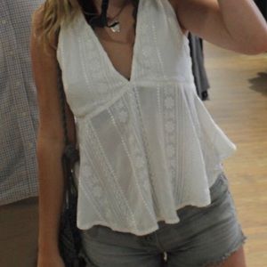 Fun white blouse!
